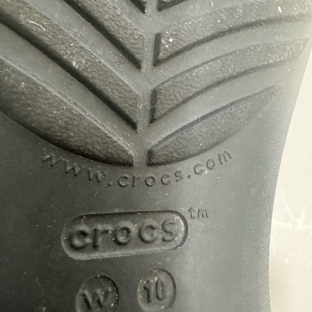 Crocs Serena Floral Embellished Flip Flop Sandals T Strap Flower Shoe Black 10 - Picture 9 of 13